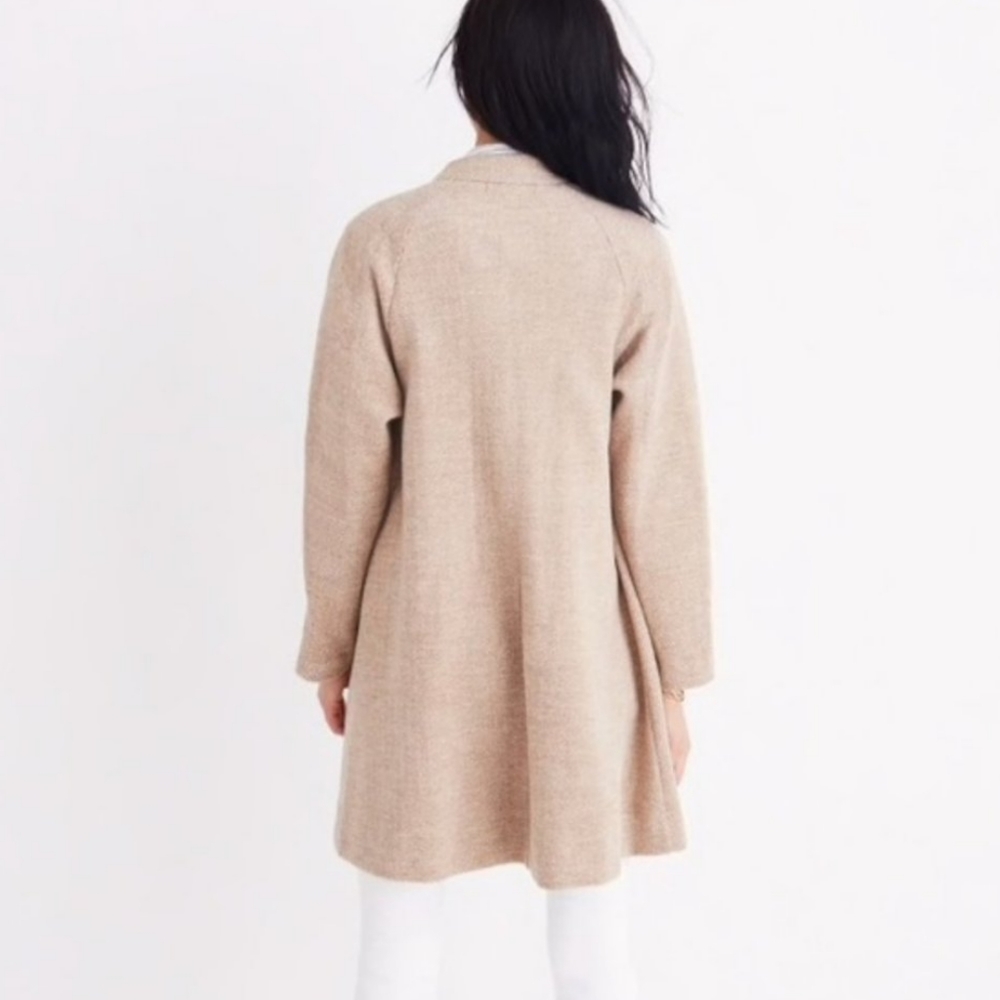 MADEWELL S Stanza Camel Herringbone Coat - Picture 4 of 15